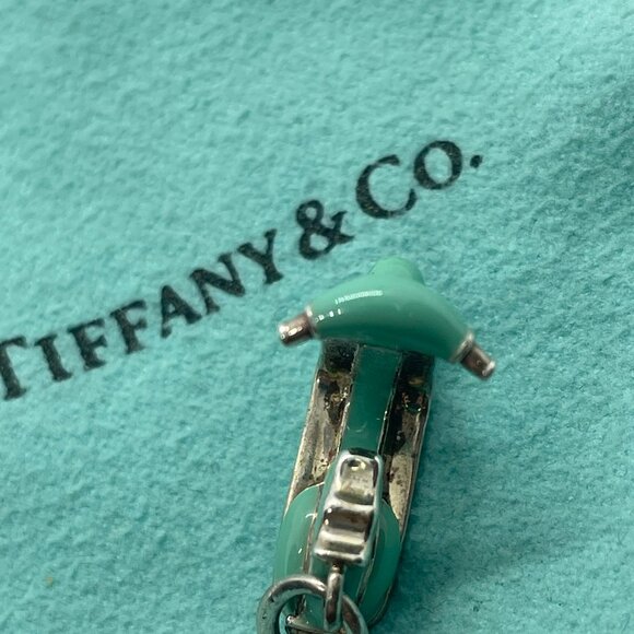 Tiffany & Co. Vintage Sterling Silver Blue Enamel Vespa Scooter Charm - Picture 9 of 16
